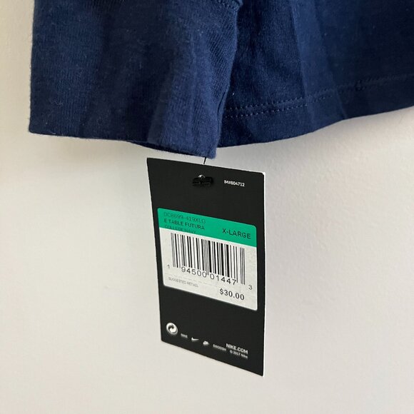 NWT | Nike Men’s Long Sleeve T-Shirt | Size XL | Navy Blue | 100% Cotton - Picture 5 of 6